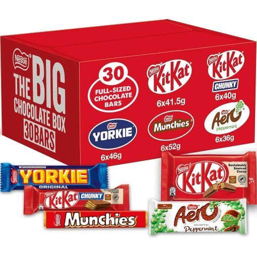 Nestlé 30x Chocolate Bars The Big Variety Box (1.3Kg)