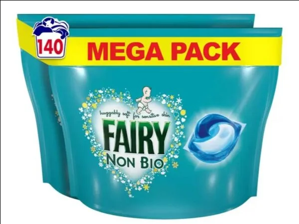 Fairy Non Bio Pods. 140 Washes. Laundry Detergent. Washing Liquid Tablets/Capsules – By Shop 4 Less