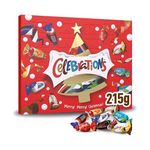 【2024 Black Friday Sales + Free Shipping 】Celebrations Milk Chocolate Christmas Advent Calendar 215g*2