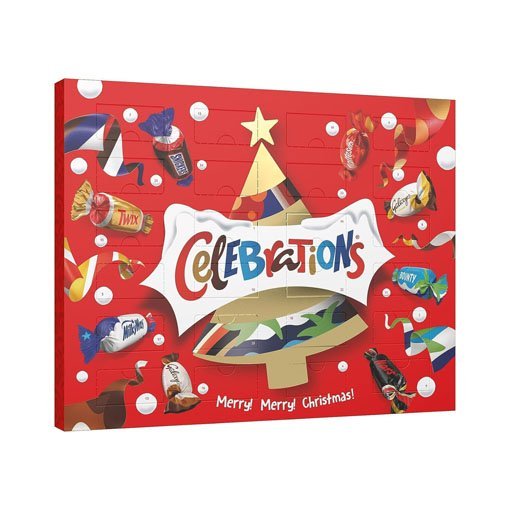 【2024 Black Friday Sales + Free Shipping 】Celebrations Milk Chocolate Christmas Advent Calendar 215g*2